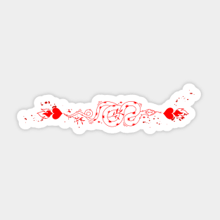 Heart snake Sticker